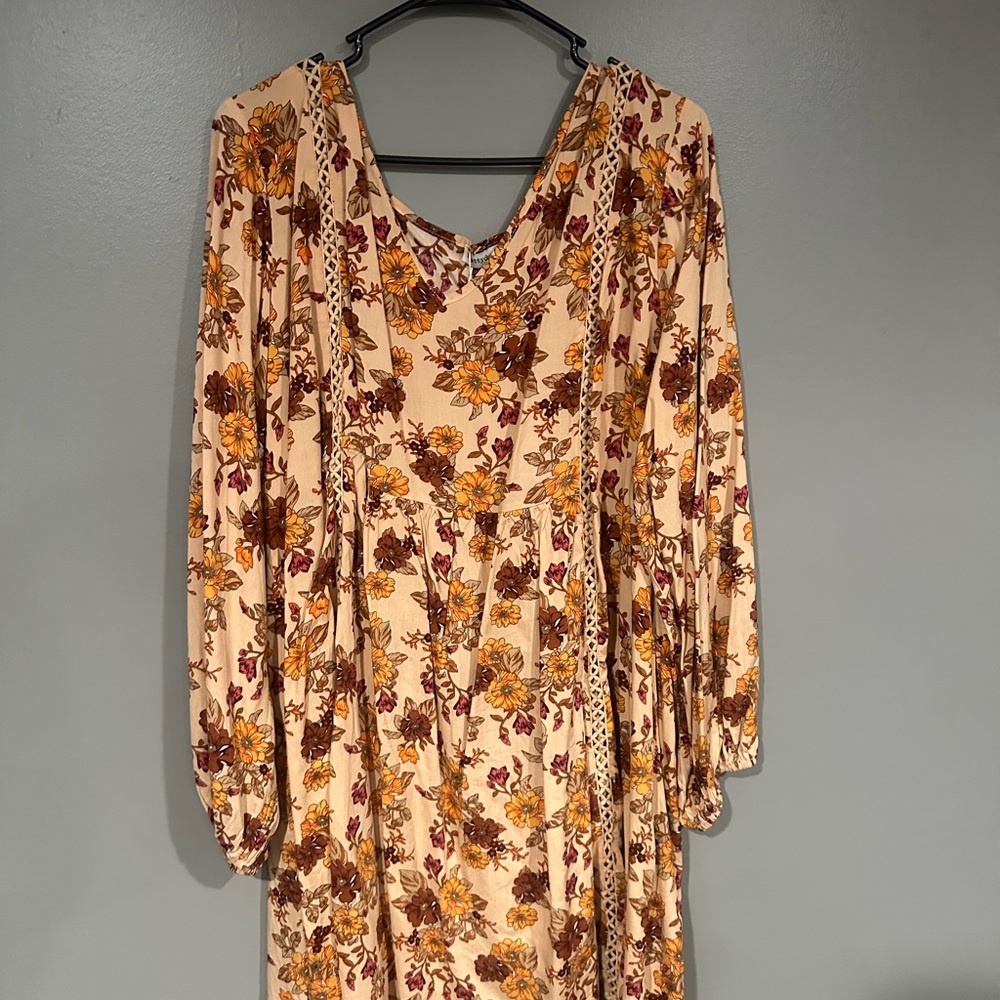 Floral Long Sleeve Dress